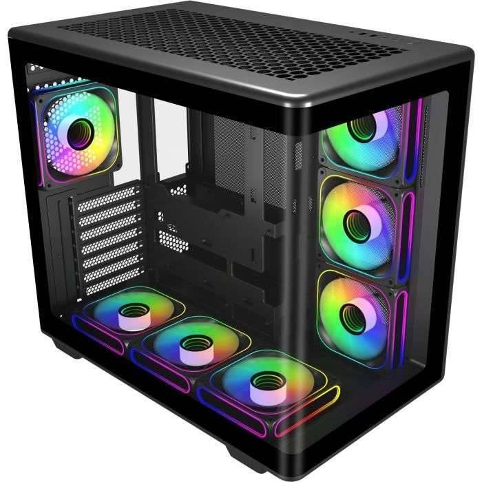 COOLER MASTER - Elite 600 Zwart 7*ARGB (7 ventilatoren + hub) - PC-behuizing - Mid Tower-1