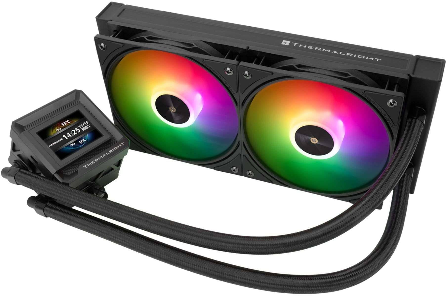 THERMALRIGHT - Frozen Warframe 240 SE - AIO waterkoeling - 120mm ventilatoren - ARGB-display - Zwart-0