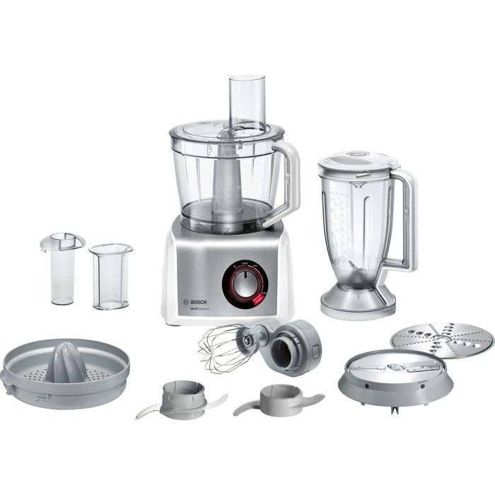 Multifunctionele keukenmachine - BOSCH - B1EMC812S8 - 1250 W - 3,9 L - Variabele snelheid + Turbo - Wit / Roestvrij s...-0