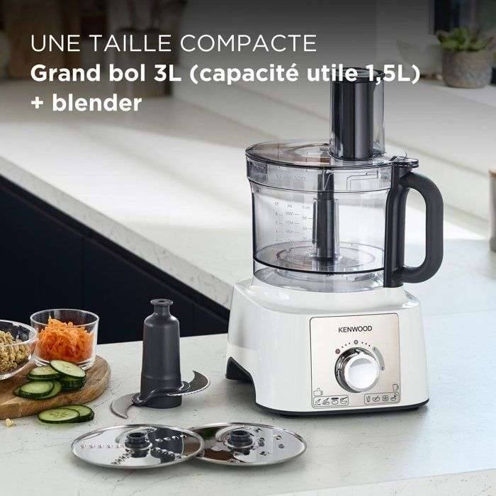 Multifunctionele keukenmachine - KENWOOD - MultiPro Express FDP65.450WH - 1000 W - 3 L - 2 snelheden - 1,5 L blender...-1