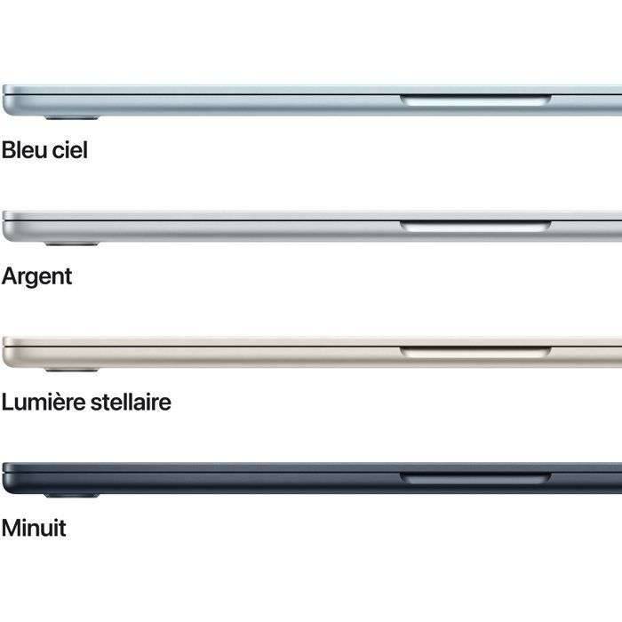 Apple - 15,3-inch MacBook Air M5 (2026) - 16 GB RAM - 512 GB opslag - 10-core CPU - 10-core GPU - Midnight-1