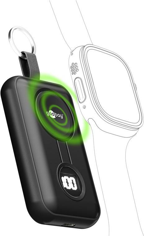 Goobay Wireless Power Bank for Apple Watch 2,500 mAh