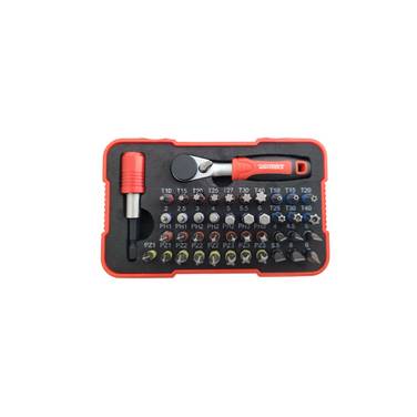 WEBER TOOLS 1/4'' Bitset met Bitratel Buitenzeskant 43-delig