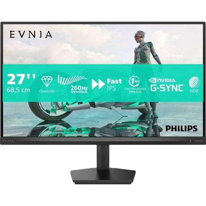 PC-gamerscherm - PHILIPS - 27'' - QHD - 260Hz OC (240Hz native) - Snel IPS-paneel - 0,5ms - 27M2N3500PF/00-0