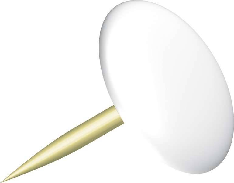 Alco AL-151-10 Punaises Sun 9,5mm Messing Doos A 100 Stuks Wit-0