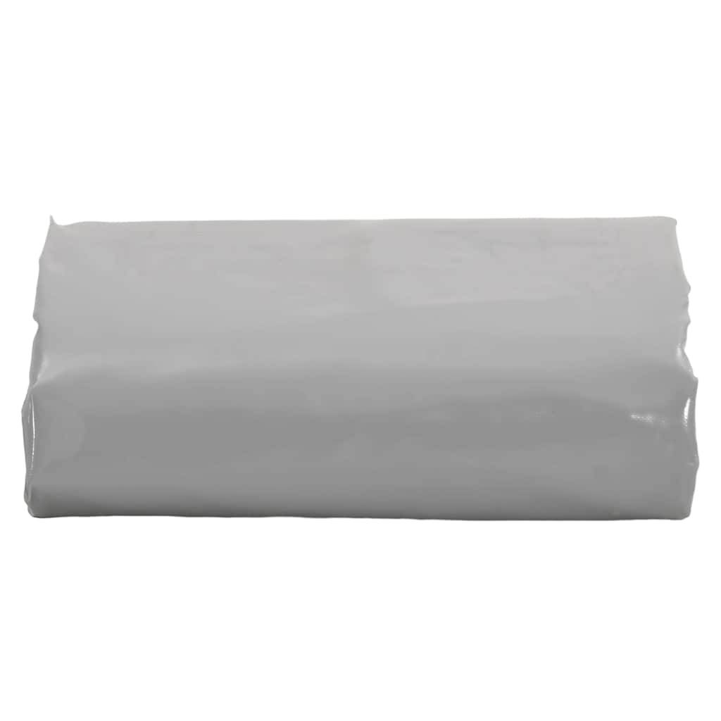 vidaXL - Dekzeil - 650 - g/m² - 4x4 - m - grijs-3