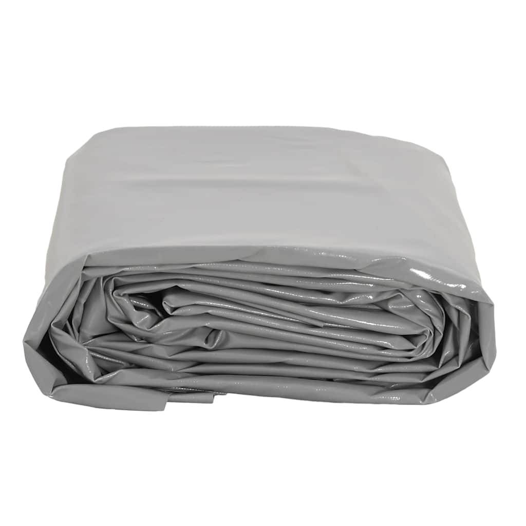 vidaXL - Dekzeil - 650 - g/m² - 4x4 - m - grijs-4