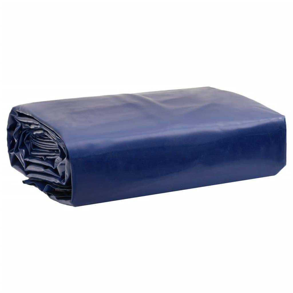 vidaXL - Dekzeil - 650 - g/m² - 1,5x6 - m - blauw-0