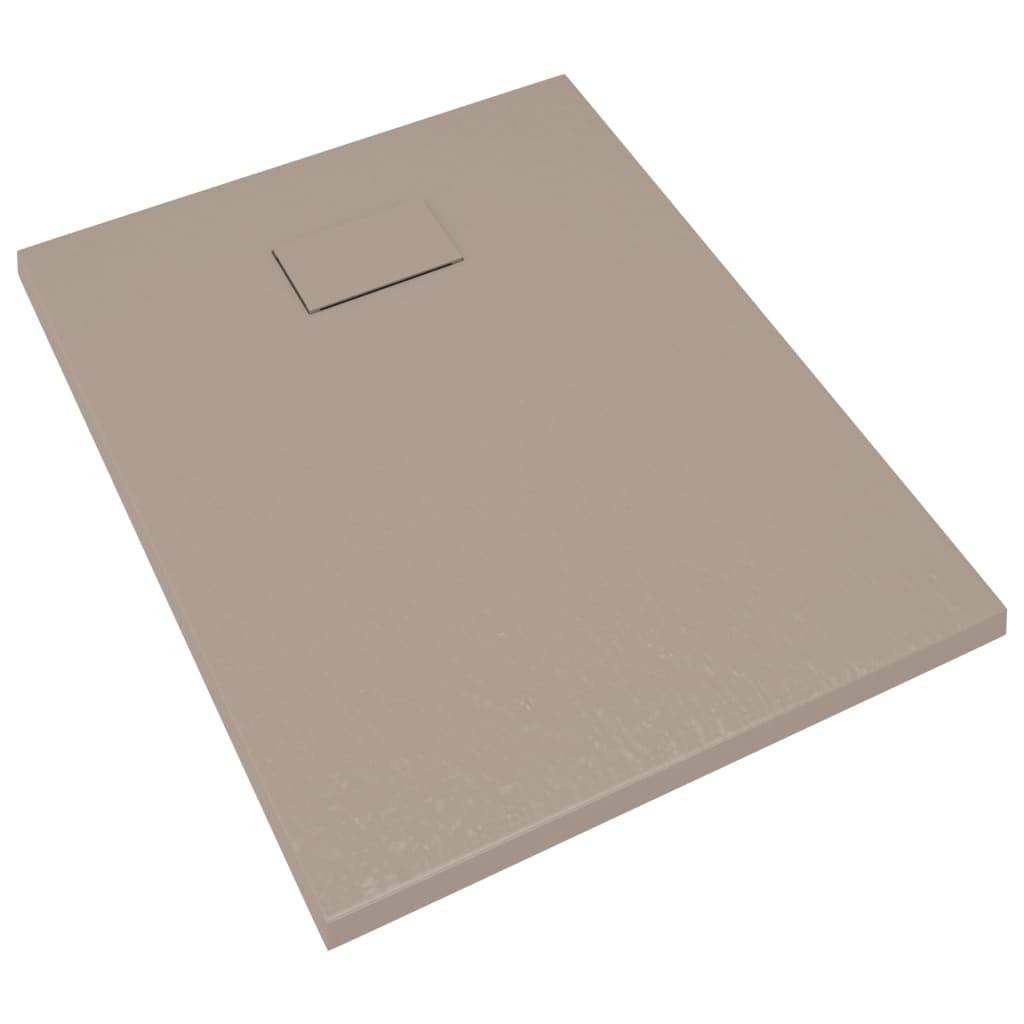 vidaXL - Douchebak - 90x70 - cm - SMC - bruin-4