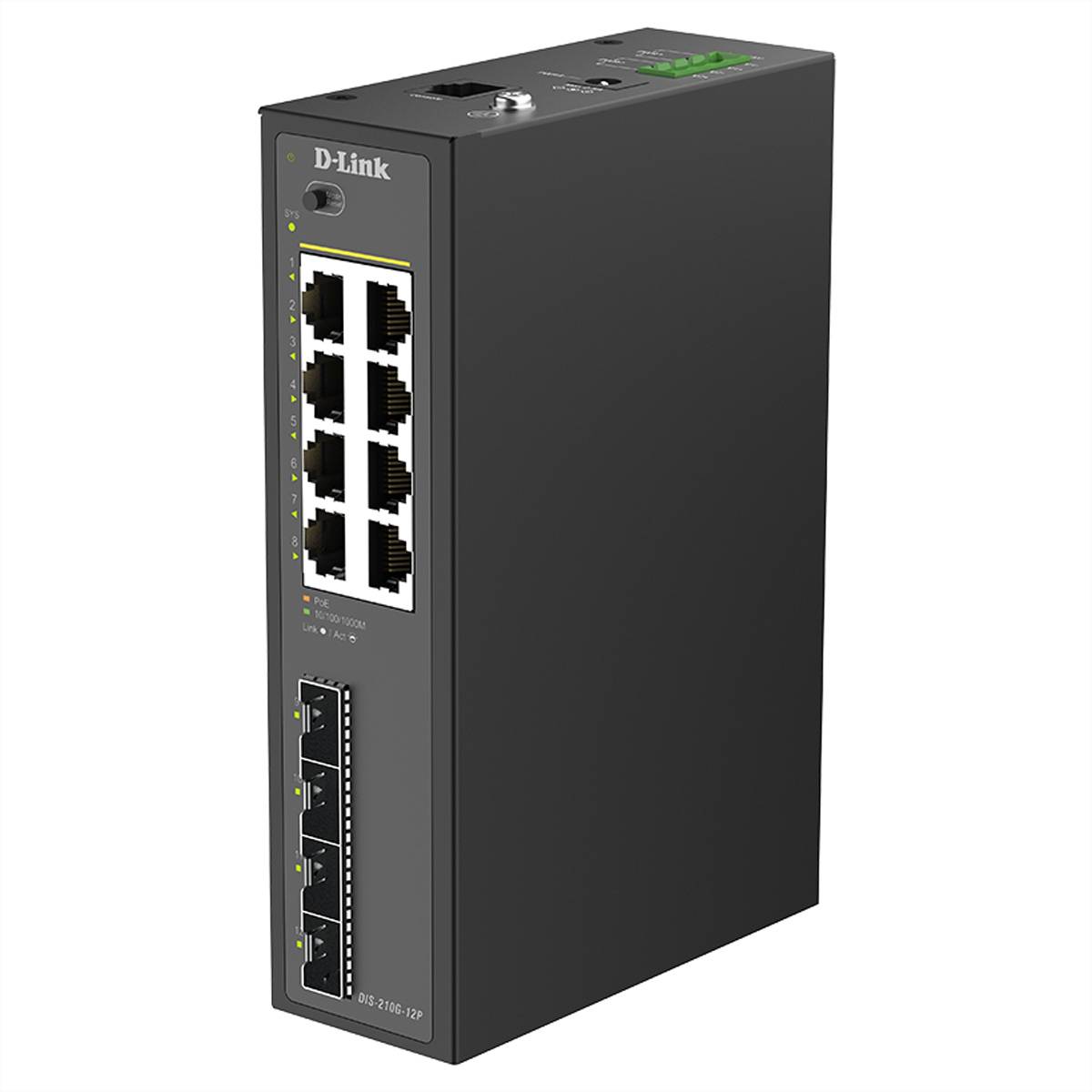 D-Link DIS-210G-12P Network Switch-0