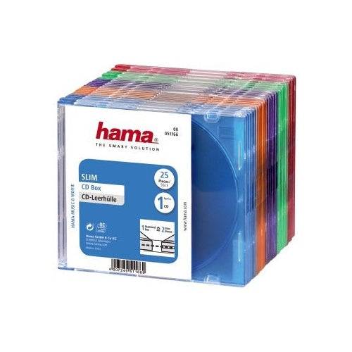 Hama CD Slim Box Gekleurd 25 Stuks-0