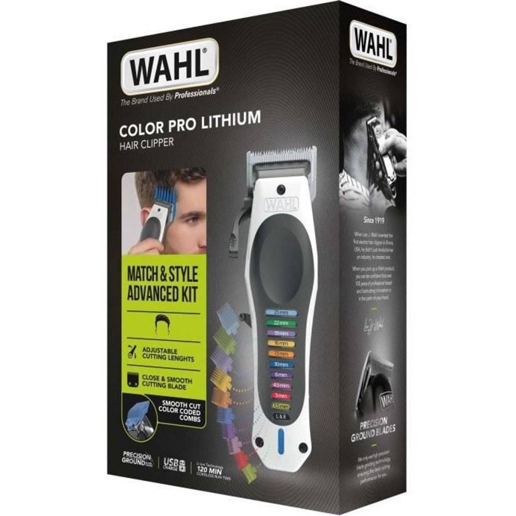 Wahl Color Pro Lithium Trimmer Wit/Zwart - 11 Instellingen, 10 Kammen-2