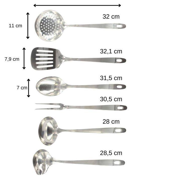 FACKELMANN 6-Delige Keukenhulpen Set - Oxford - RVS 6-piece-2