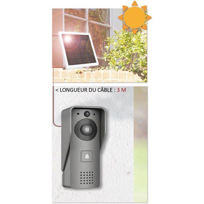 KYF Video Deurbel - Wi-Fi - Oplaadbaar met Zonnepaneel-2