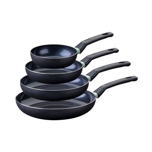 FACKELMANN Set van 4 Pannen - Brandao - Antiaanbak Keramiek - Ø16, Ø20, Ø24, Ø28 cm