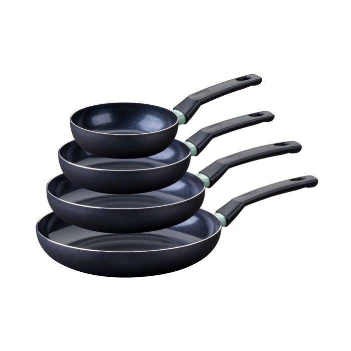 FACKELMANN Set van 4 Pannen - Brandao - Antiaanbak Keramiek - Ø16, Ø20, Ø24, Ø28 cm-0