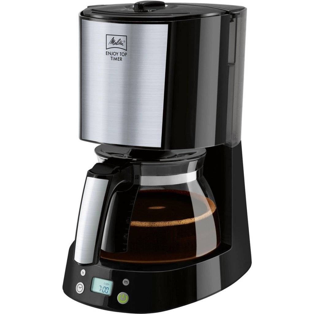 Melitta 1017-11 Enjoy Top Timer Koffiezetapparaat Zwart/RVS-0