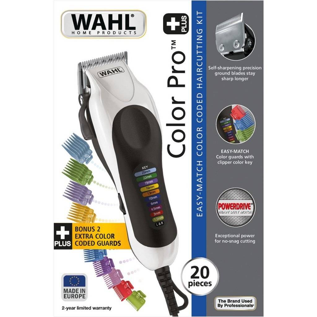 Wahl Color Pro Plus EU Haartrimmer Wit/Zwart - 10 Kammen, 33 Instellingen-2