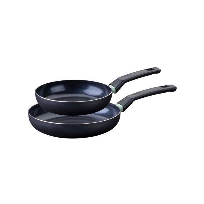 FACKELMANN Set van 2 Inductie Koekenpannen - Brandao - Antiaanbak Keramisch Aluminium - Ø20 en Ø24 cm-0