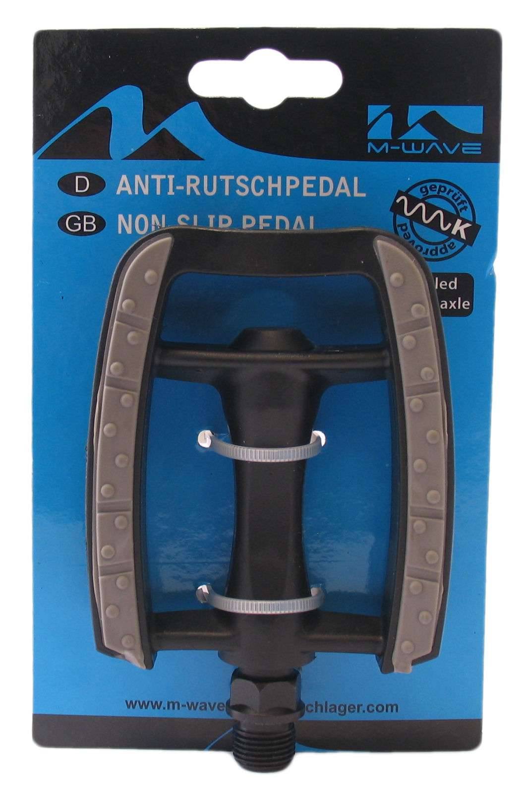 Pedaalset M-Wave anti-slip kunststof - zwart-0