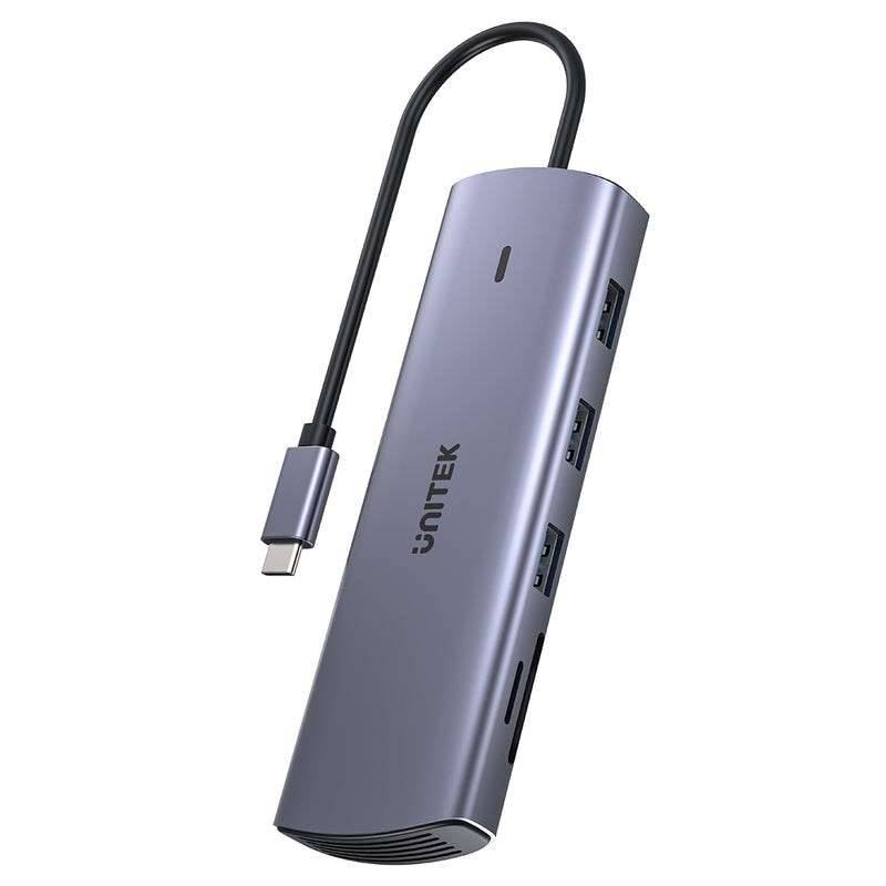 UTK UNITEK USB-C-hub 9-in-1, HDMI, VGA, SD, RJ45, PD 100 W-0