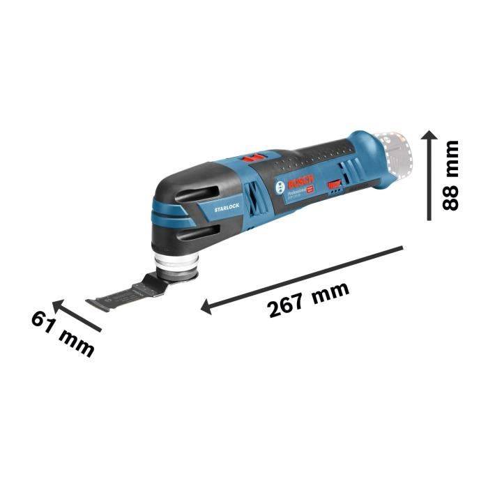 Bosch Professional GOP 12V-28 Multikapper/Schuurmachine + 2 x 3.0 Ah Batterijen + Accessoires + L-BOXX - 06018B5006-1