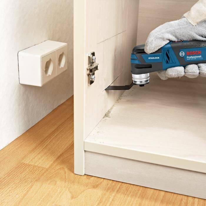 Bosch Professional GOP 12V-28 Multikapper/Schuurmachine + 2 x 3.0 Ah Batterijen + Accessoires + L-BOXX - 06018B5006-4