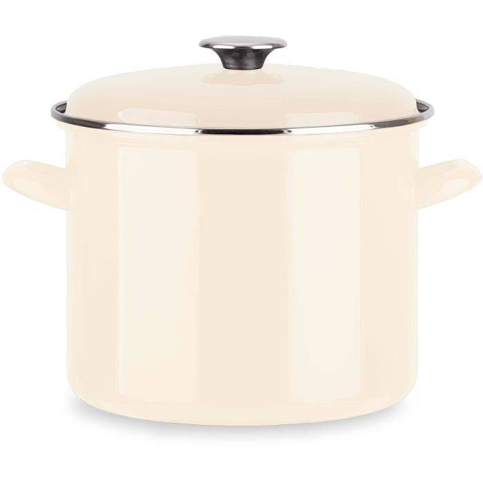 BAUMALU Casserole - Geëmailleerd Staal - 26 x 20 cm - Ivoor Kleur-0