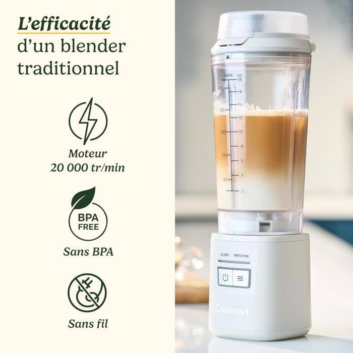 CUISINART Blender - PBL100E BlastGo - 120 W - 500 ml - 50 dB - Wit-1