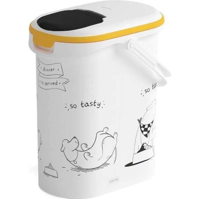 CURVER Hondenvoercontainer 4 kg - 10 L - Eten is Geserveerd-0