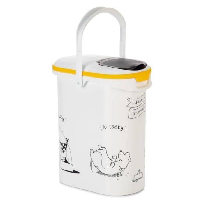 CURVER Hondenvoercontainer 4 kg - 10 L - Eten is Geserveerd-1