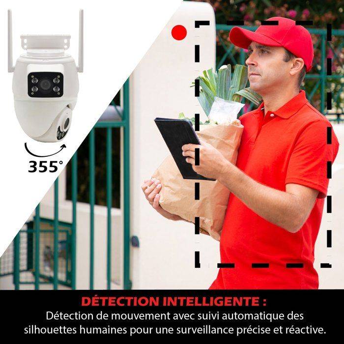 KYF Verbonden Buiten Camera - Wi-Fi - Draaibaar PT - Dubbele 3MP-2