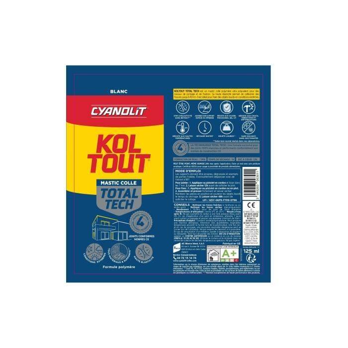 CYANOLIT Total tech Witte Lijm - 125 ml Tube - Multi-functioneel - Hoge Sterkte-1