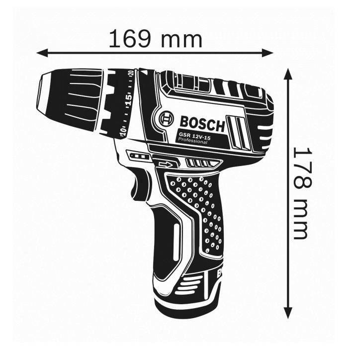 BOSCH PROFESSIONAL - GSR 12V-15 Accuboormachine (zonder batterij)-2