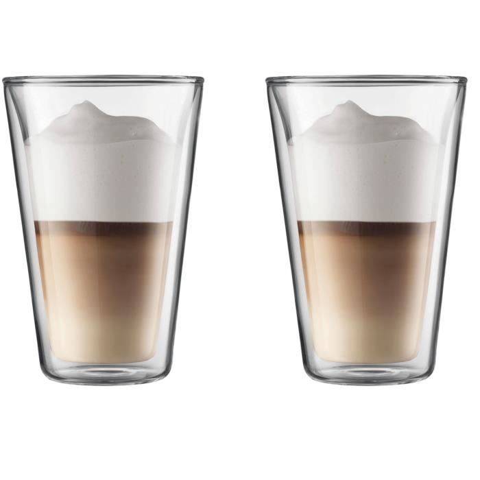 BODUM Canteen Glazen Set van 2 - Dubbelwandig - 0,4 l - Transparant-0