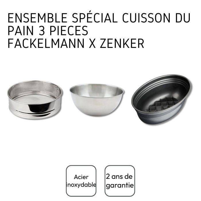FACKELMANN Set van 3 Brood Bakgereedschappen - Mengkom, Zeef, Broodvorm-3