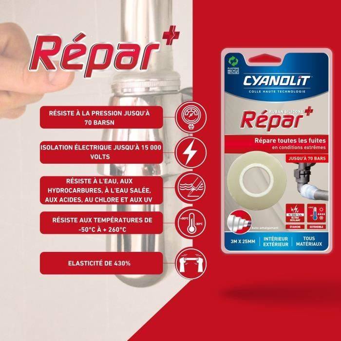 CYANOLIT Lijmtape - Siliciumtape - Zelfklevend - Waterdicht - Weerstand tegen Extreme Temperatuur-3
