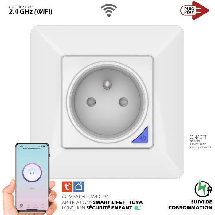 KYF Verbonden Inbouwstopcontact - Wifi - Met Energieteller-1