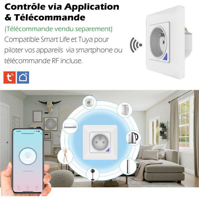 KYF Verbonden Inbouwstopcontact - Wifi - Met Energieteller-2