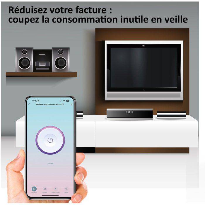 KYF Verbonden Inbouwstopcontact - Wifi - Met Energieteller-4