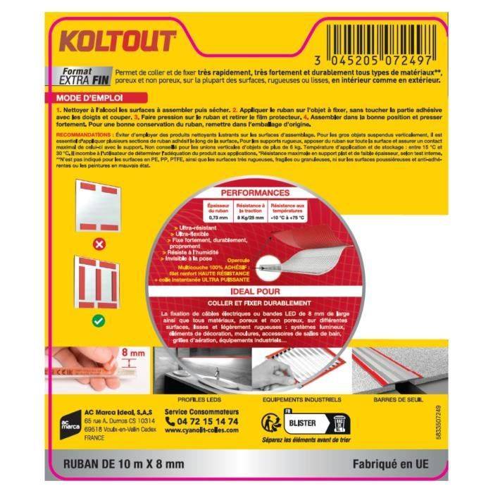 CYANOLIT Dubbelzijdige Lijmtape - Extra Dun - Hoge Hechting - Discreet en Sterk-2