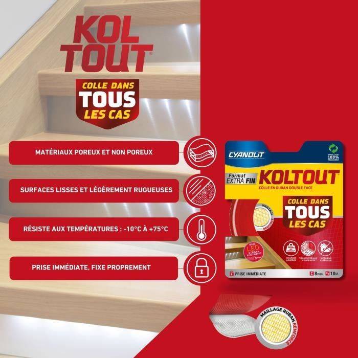 CYANOLIT Dubbelzijdige Lijmtape - Extra Dun - Hoge Hechting - Discreet en Sterk-4