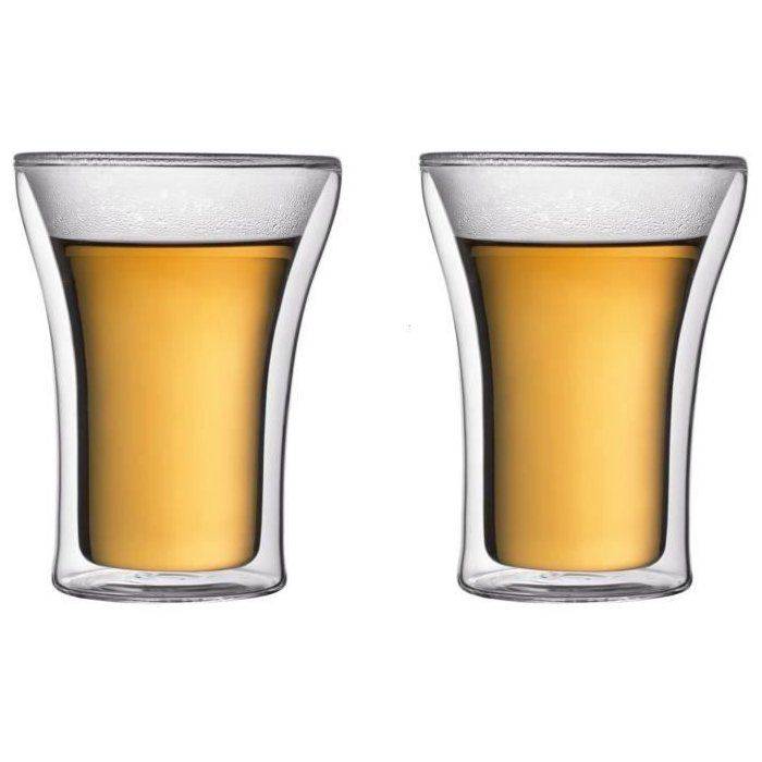 BODUM Glazen Set - ASSAM - Dubbele Wand - 0,25 L - Transparant-0
