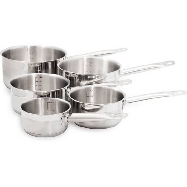 Baumalu Kookset - 5-delig - RVS - Geschikt voor Inductie - 12 tot 20 cm - Grijs