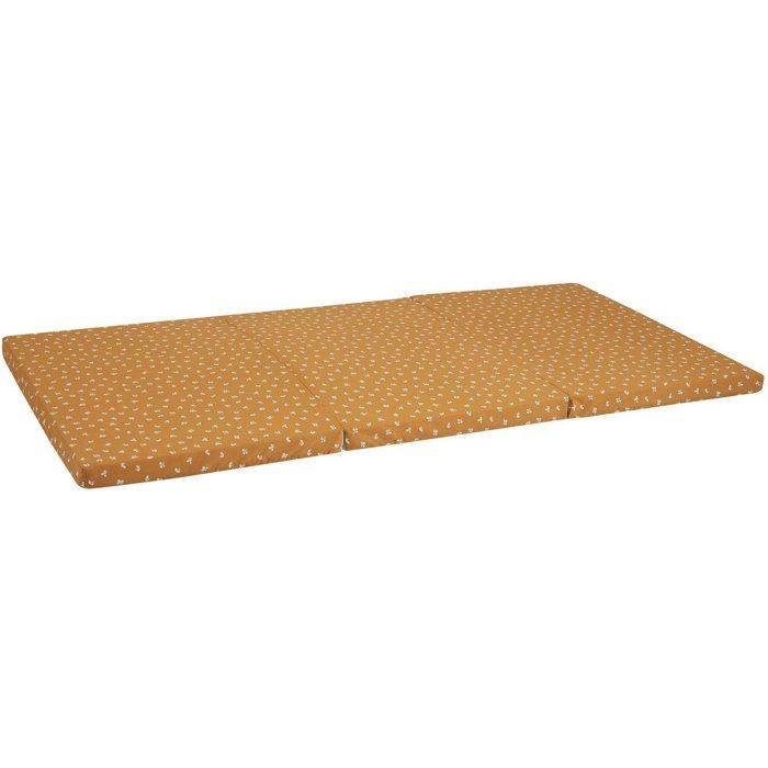 Reismatras - CANDIDE - 120 x 60 cm - 4 cm dik - Vouwbaar - Kameel-1