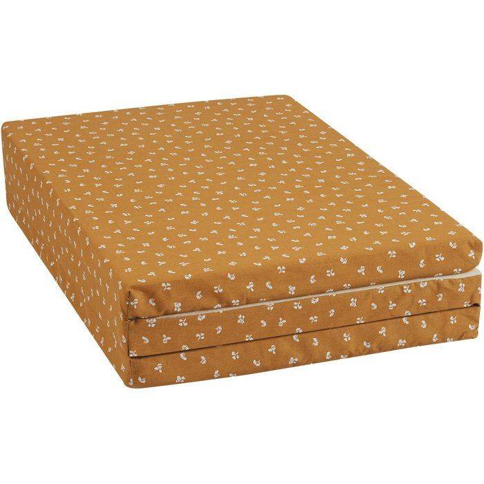 Reismatras - CANDIDE - 120 x 60 cm - 4 cm dik - Vouwbaar - Kameel-3