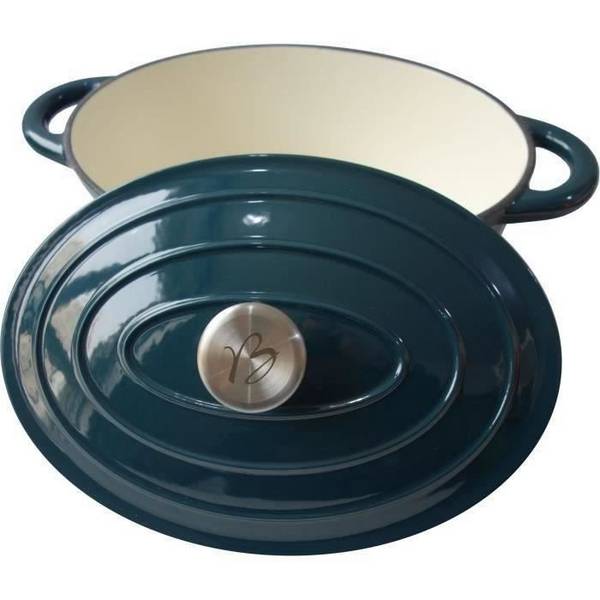 BAUMALU Casserole - Ovaal - Geëmailleerd Gietijzer - 30 cm