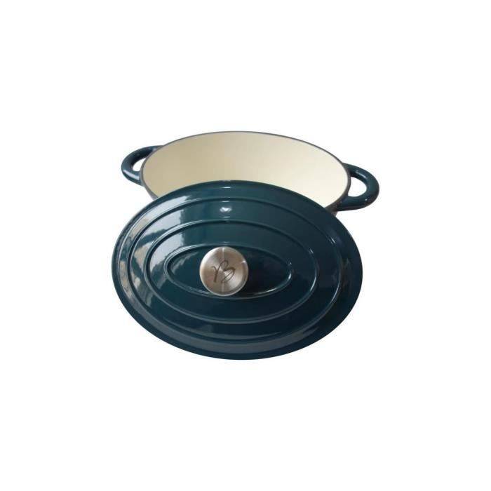 BAUMALU Casserole - Ovaal - Geëmailleerd Gietijzer - 30 cm-1