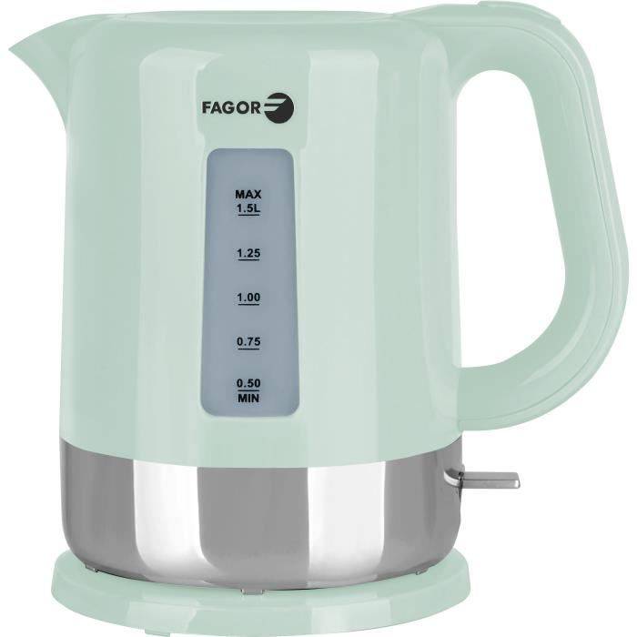 FAGOR Waterkoker - 1,5 L - 1850 W - 2200 W - Verborgen Verwarmingselement - FG5148-0