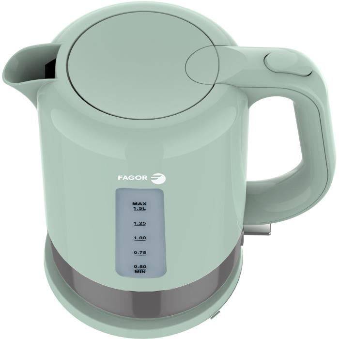 FAGOR Waterkoker - 1,5 L - 1850 W - 2200 W - Verborgen Verwarmingselement - FG5148-3